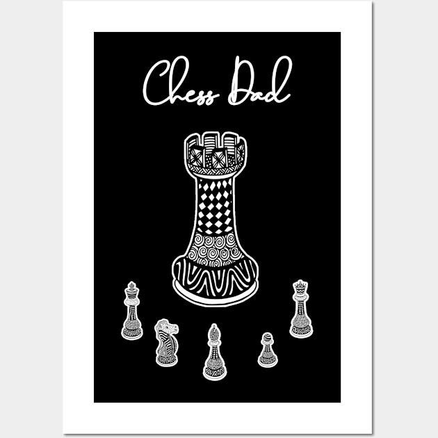 Chess Dad Rook Wall Art by letnothingstopyou